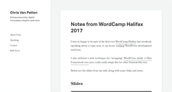 Desktop Screenshot of chrisvanpatten.com