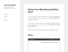 Tablet Screenshot of chrisvanpatten.com
